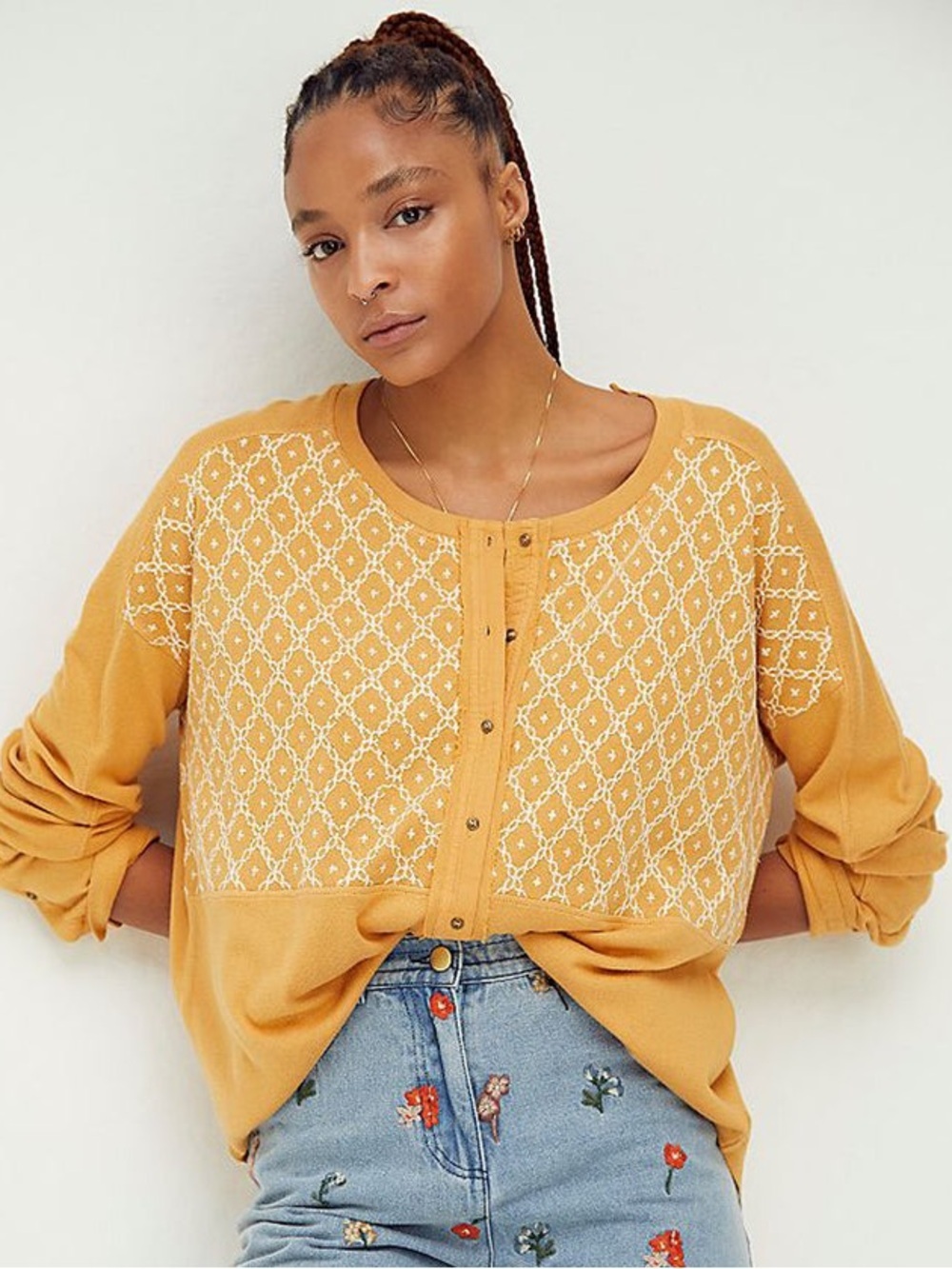 Free People We The Free Free Spirit Top | Golden Mustard | Small